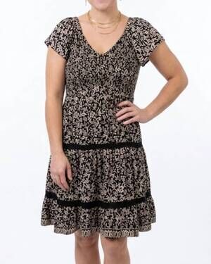 NEW ANGIE high desert darling floral dress in black
